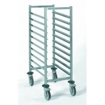 Chariot à glissière gastronorme, en acier inoxydable, H 1650 mm