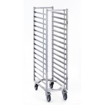 Chariot logistique, en acier inoxydable, GN 1/1 à 15 niveaux, H 1485 mm