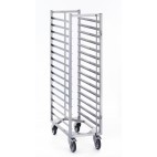 Chariot logistique, en acier inoxydable, GN 1/1 à 15 niveaux, H 1485 mm