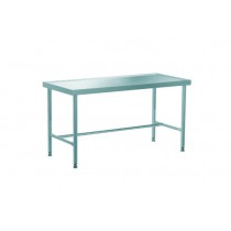 Table de poussage 4 bords anti-ruissellement, L 1500 x l 700 x H 900 mm