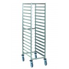 Chariot à glissière euronorme, en acier inoxydable alimentaire, largeur 540 mm