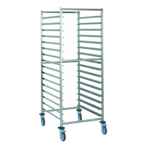 Chariot à glissière euronorme acier inoxydable alimentaire 16 niveaux largeur 732 mm Chariot à glissière euronorme acier inoxydable alimentaire 16 niveaux largeur 732 mm