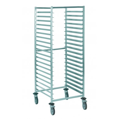 Chariot à glissière euronorme acier inoxydable alimentaire longueur 925 mm Chariot à glissière euronorme acier inoxydable alimentaire longueur 925 mm