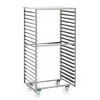 Chariot de stockage euronormes, en acier inoxydable, 600 x 800 mm