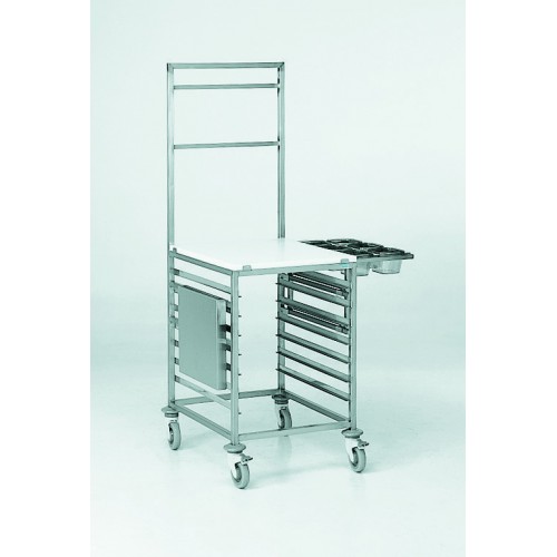 Chariot du chef porte-ustensiles acier inoxydable hauteur 1750 mm Chariot du chef porte-ustensiles acier inoxydable hauteur 1750 mm