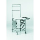 Chariot du chef, porte-ustensiles, en acier inoxydable, hauteur 1750 mm