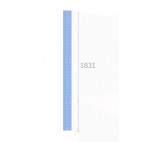 Caniveau MODUL 125 à grille caillebotis, AISI 304, sortie horizontale, L 1831 x P 125 x H 50/65 mm, sur mesure