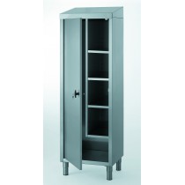 Armoire à fond plat, pour produits d’entretien et balais, avec séparation verticale, H 1890 mm