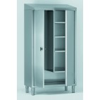 Armoire à fond plat, pour produits d’entretien et balais, avec séparation verticale, H 1890 mm