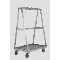 Chariot à dents, en aluminium, hauteur 1800 mm