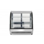 Vitrine de présentation pâtisserie boîtier en acier inoxydable 110 Litres 2˚/8˚C
