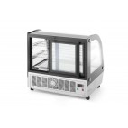 Vitrine de présentation pâtisserie, boîtier en acier inoxydable, 110 Litres, 2˚/8˚C