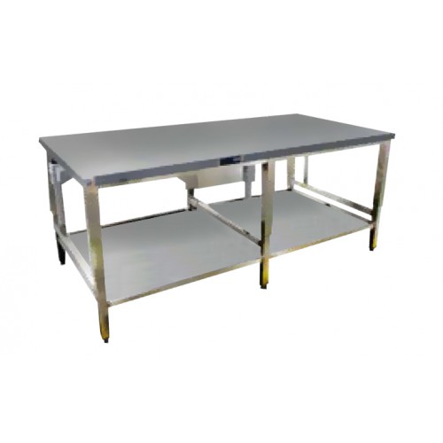 Tables de travail confor'table réglables électriquement centrale avec étagère prof 600 mm Tables de travail confor'table réglables électriquement centrale avec étagère prof 600 mm