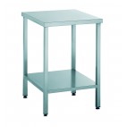 Table porte-machine soudée, acier inoxydable, L 600 x l 600 x H 850 mm