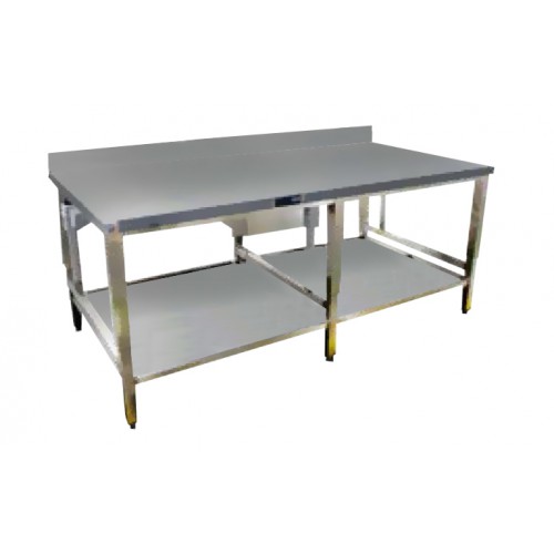 Tables de travail confor'table réglables électriquement, adossée avec étagère, prof 700 mm Tables de travail confor'table réglables électriquement, adossée avec étagère, prof 700 mm