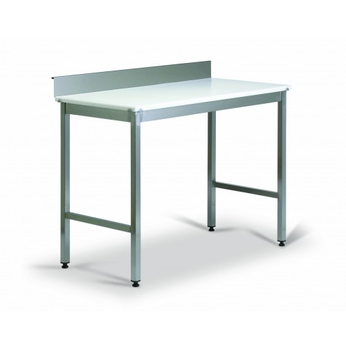 Table de découpe mixte alaise inox + dosseret avec piétement soudé largeur 700 mm Table de découpe mixte alaise inox + dosseret avec piétement soudé largeur 700 mm