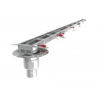 Caniveau Modul 125 sortie verticale en bout 157/DN110 Longueur 5000 mm