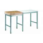Combiné billot bois pour laboratoire piétement soudé largeur 600 mm
