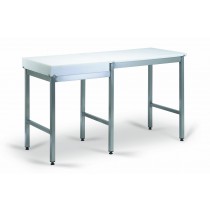 Combiné billot polyéthylène pour laboratoire, piétement soudé, largeur 600 mm