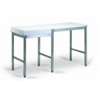 Combiné billot polyéthylène pour laboratoire piétement soudé largeur 600 mm