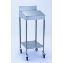 Pupitre sur roulettes, acier inoxydable, L 515 x l 565 x H 1300 mm