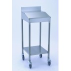 Pupitre sur roulettes acier inoxydable L 515 x l 565 x H 1300 mm