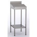 Pupitre sur pieds acier inoxydable L 510 x l 565 x H 1300 mm