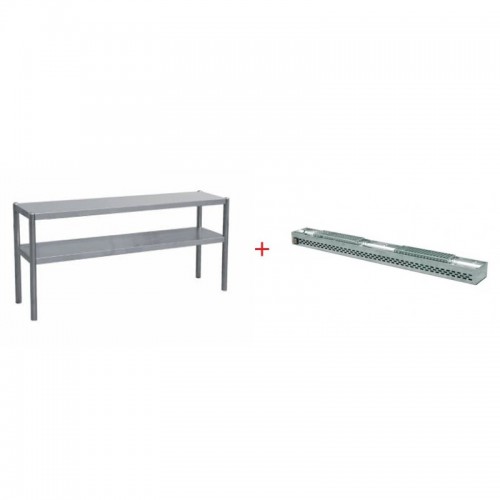 Rampe chauffante, 2 niveaux, L 1400 mm, 1050 W