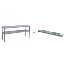 Rampe chauffante, 2 niveaux, L 2000 mm, 1750 W