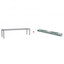 Rampe chauffante, 1 niveau, L 1400 mm, 1050 W