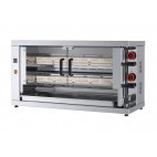 Rôtissoire de dernière génération, électrique simple, 2 broches, modèle 210 EKO-E, 10/12 poulets