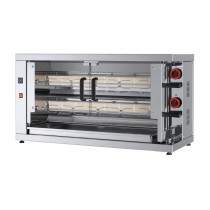 Rôtissoire de dernière génération, électrique simple, 2 broches, modèle 210 EKO-E, 10/12 poulets