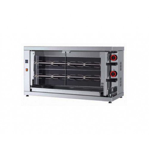 Rôtissoire électrique vitro-céramique, 2 broches, modèle 210 EKO-V, 10/12 poulets Rôtissoire électrique vitro-céramique, 2 broches, modèle 210 EKO-V, 10/12 poulets