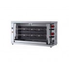 Rôtissoire électrique vitro-céramique, 2 broches, modèle 210 EKO-V, 10/12 poulets