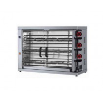 Rôtissoire de dernière génération, électrique simple, 3 broches, modèle 315 EKO-E, 15/18 poulets