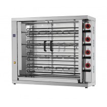 Rôtissoire de dernière génération, électrique simple, 4 broches, modèle 420 EKO-E, 20/24 poulets