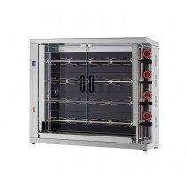 Rôtissoire électrique vitro-céramique, 4 broches, modèle 420 EKO-V, 20/24 poulets