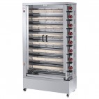 Rôtissoire de dernière génération, électrique simple, 8 broches, modèle 840 EKO-E, 40/48 poulets