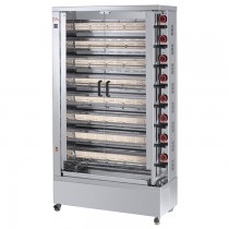 Rôtissoire de dernière génération, électrique simple, 8 broches, modèle 840 EKO-E, 40/48 poulets
