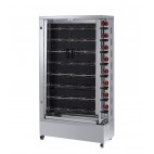 Rôtissoire électrique vitro-céramique, 8 broches, modèle 840 EKO-V, 40/48 poulets