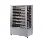 Rôtissoire électrique vitro-céramique a broche double ligne, 11 broches, modèle 11 DOBLE EKO-V, 55/66 poulets