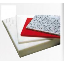 Plaque de découpe cuisine au M², blanc, polyéthylène, épaisseur 40 mm