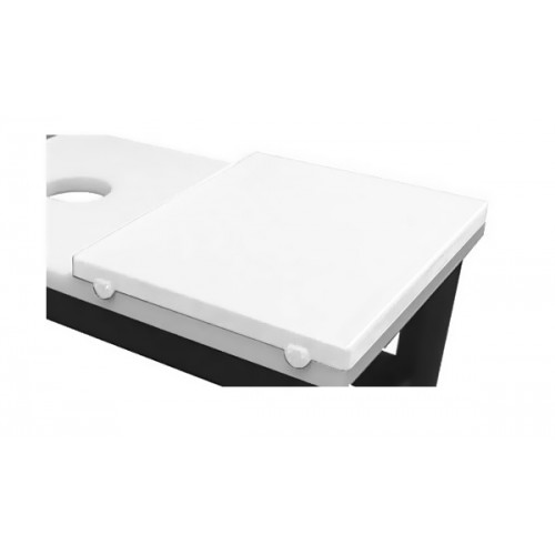 Plaque de découpe cuisine blanc avec butée, polyéthylène, profondeur 600 mm Plaque de découpe cuisine blanc avec butée, polyéthylène, profondeur 600 mm