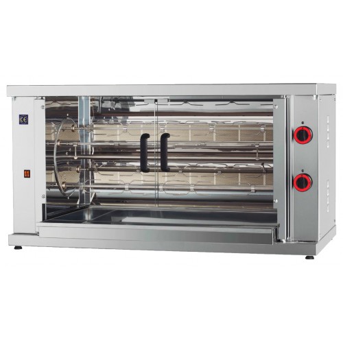 Rôtissoire multi-rotatif avec brûleur a gaz, 4 broches, modèle M1, 20/24 poulets Rôtissoire multi-rotatif avec brûleur a gaz, 4 broches, modèle M1, 20/24 poulets