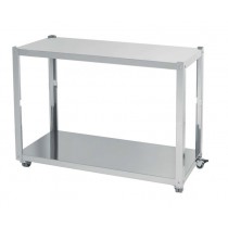 Table de support avec deux étagères, option pour rotissoire, modèle ME-MULTIF, longueur 1250 mm