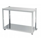 Table de support avec deux étagères, option pour rotissoire, modèle ME-MULTIF, longueur 1250 mm