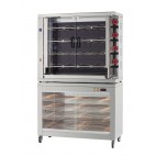 Vitrine électrique en acier inoxidable, option pour rotissoire, modèle VC-EKO
