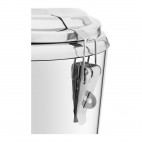Conteneur isotherme, inox brossé, 30 L, avec robinet de vidange
