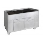 Churrasco professionnel, Grills à Charbon de Bois statiques, sans ventilation, Ligne 800, largeur 800 mm