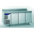 Meuble réfrigéré gastronorme avec groupe, en acier inoxydable, 3 portes, 1000 W